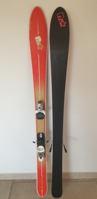 Ski De Adulte Salomon Rouge Violet Longueur 188 CM