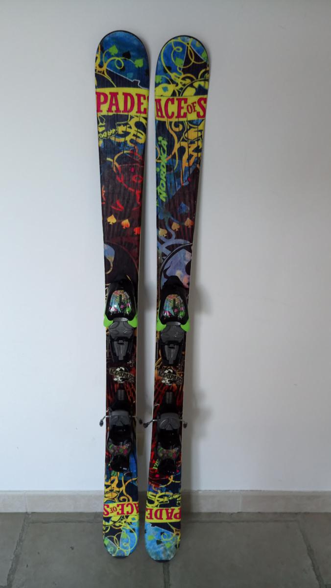 SKI D'OCCASION FREESTYLE JUNIOR NORDICA ACE OF SPADES + FIXATION MARKER