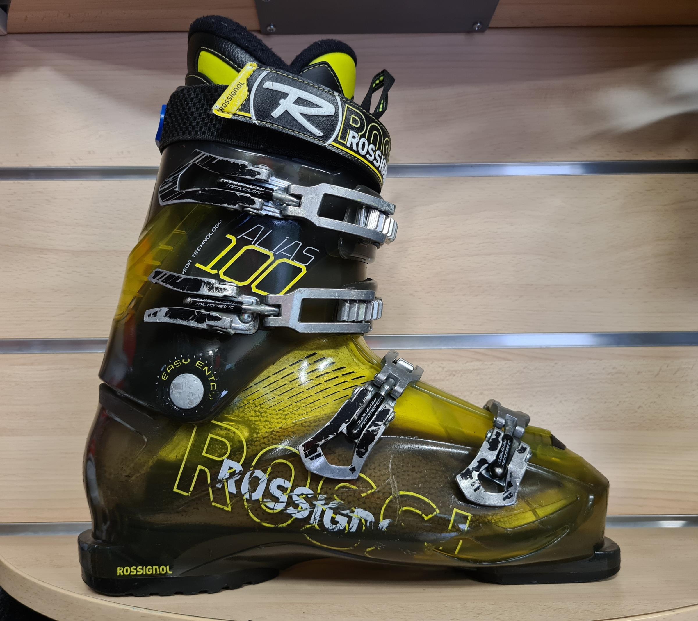 CHAUSSURE DE SKI D'OCCASION HOMME ROSSIGNOL ALIAS SENSOR 100 YELLOW TRSP