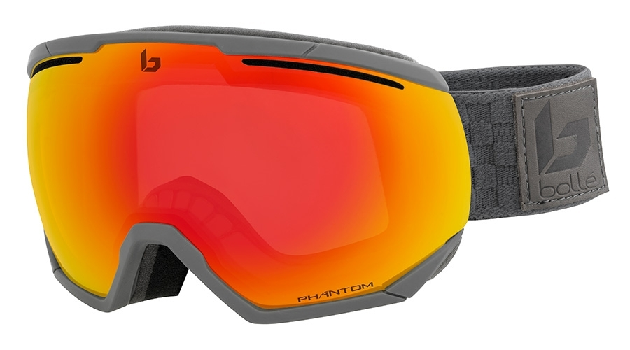 MASQUE DE SKI BOLLÉ NORTHSTAR M/L MATTE GREY SQUARES 2020 PHANTOM FIRE RED S 1-3