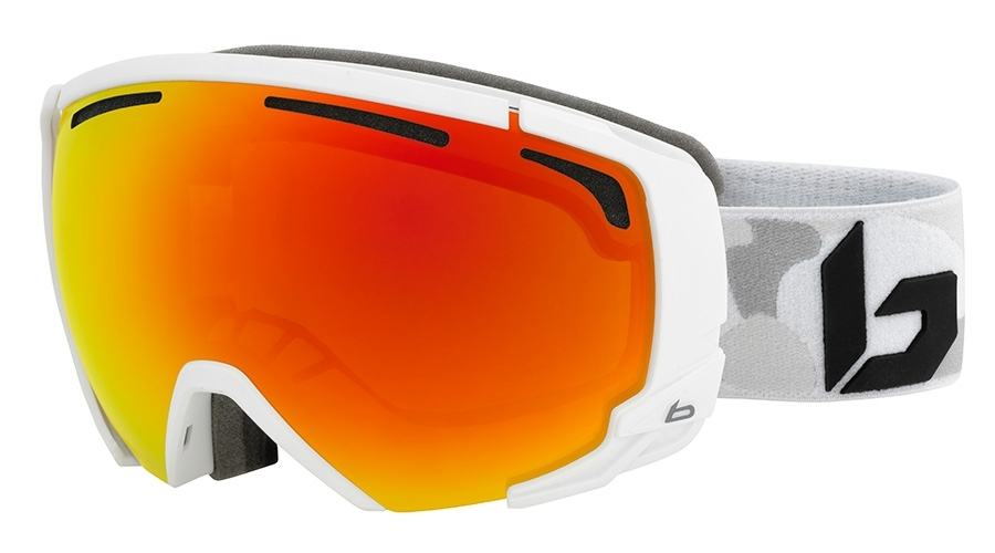 MASQUE DE SKI BOLLÉ SUPREME OTG DE VUE) MATTE WHITE CAMO 2020 SUNRISE S2 · Skiokz