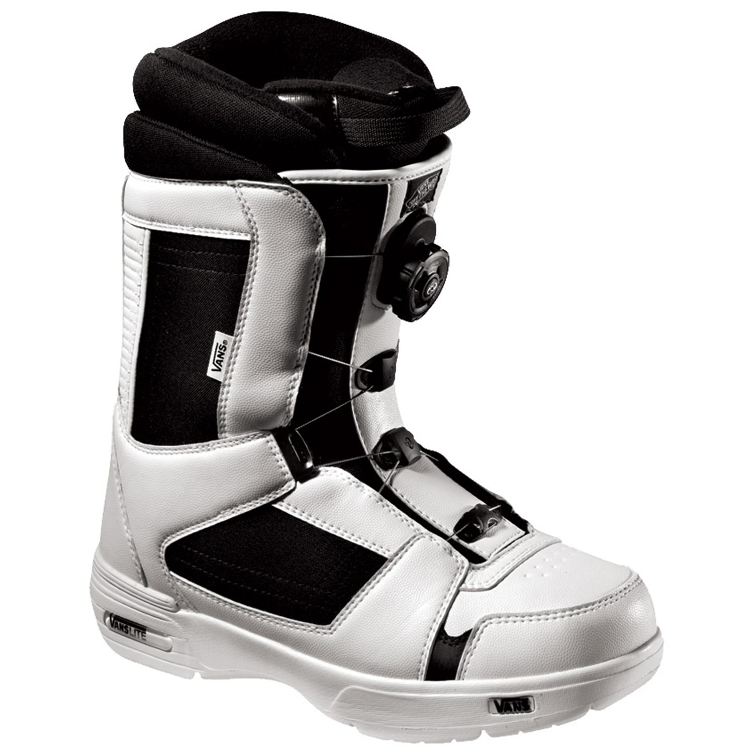 BOOTS DE SNOWBOARD NEUVE VANS ENCORE BLACK WHITE SERRAGE BOA · Skiokz