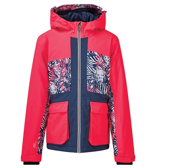 VESTE DE SKI FILLE DARE 2B ESTEEM JACKET NEON PINK BLEU ET ROSE DKP382