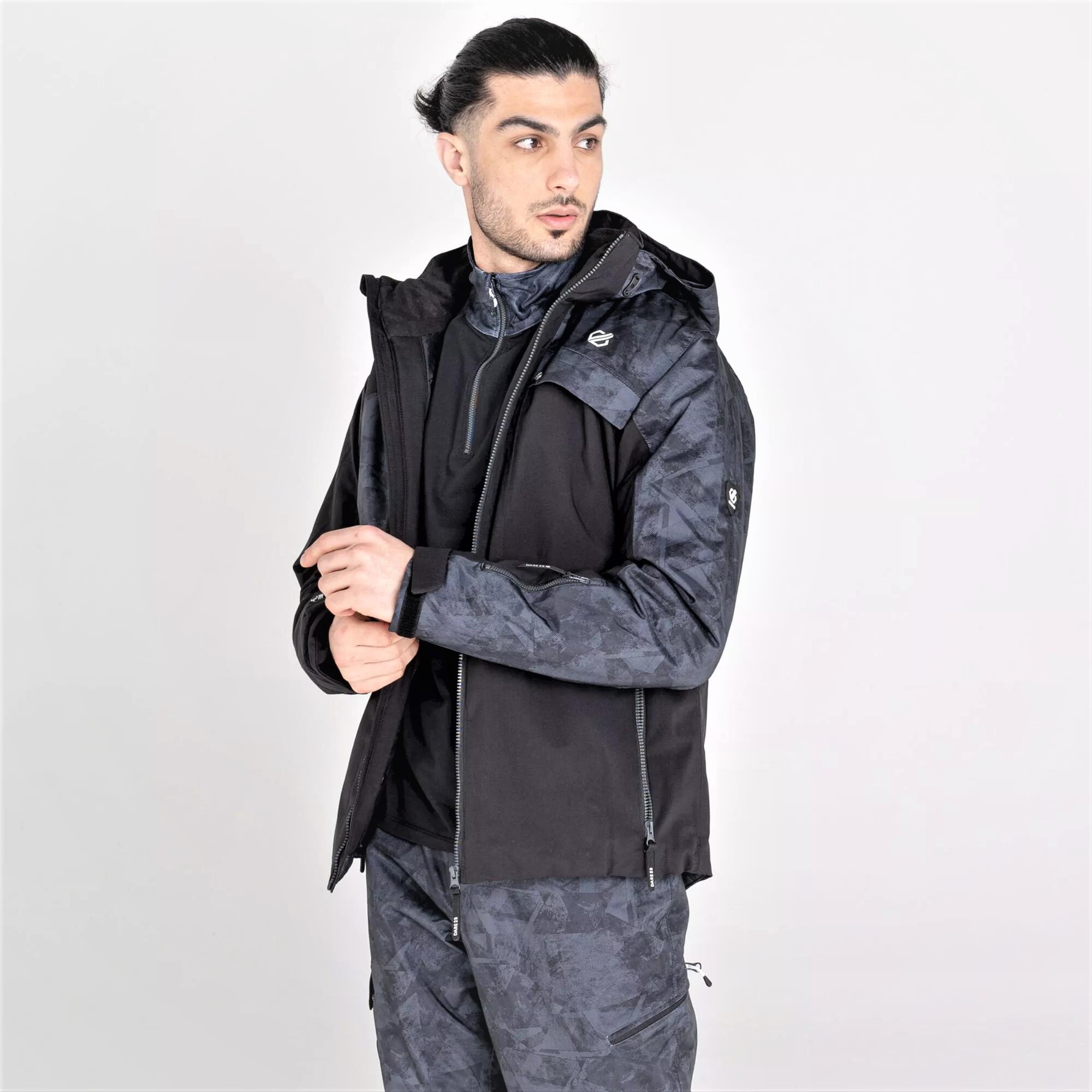 VESTE DE SKI HOMME DARE 2B TESTAMENT BLACK 20 000/20 000