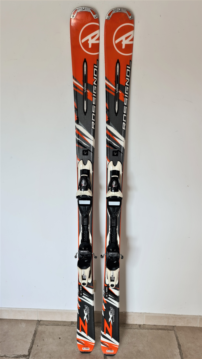 SKI D'OCCASION ROSSIGNOL ZENITH ZX 3D CARBON ORANGE FIXATION AXIUM 100