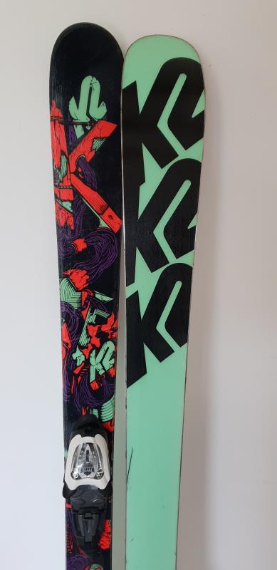SKI D'OCCASION JUNIOR FREESTYLE K2 JUVY+FIXATION MARKER