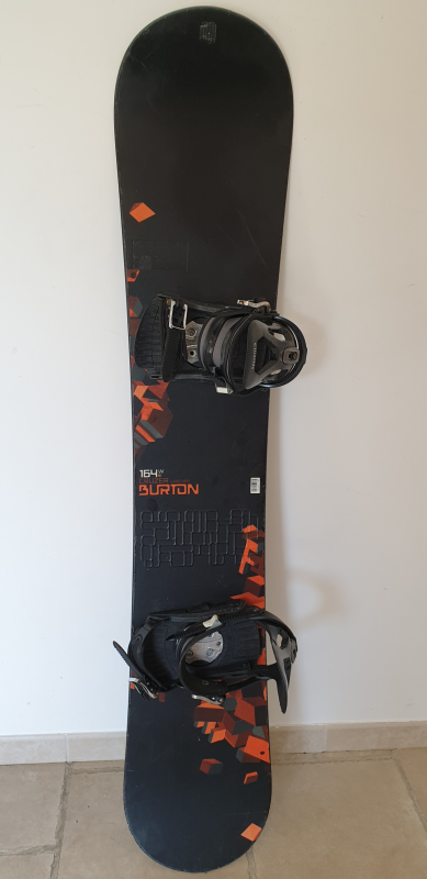 fixation coque Snowboard occasion Burton cruzer 