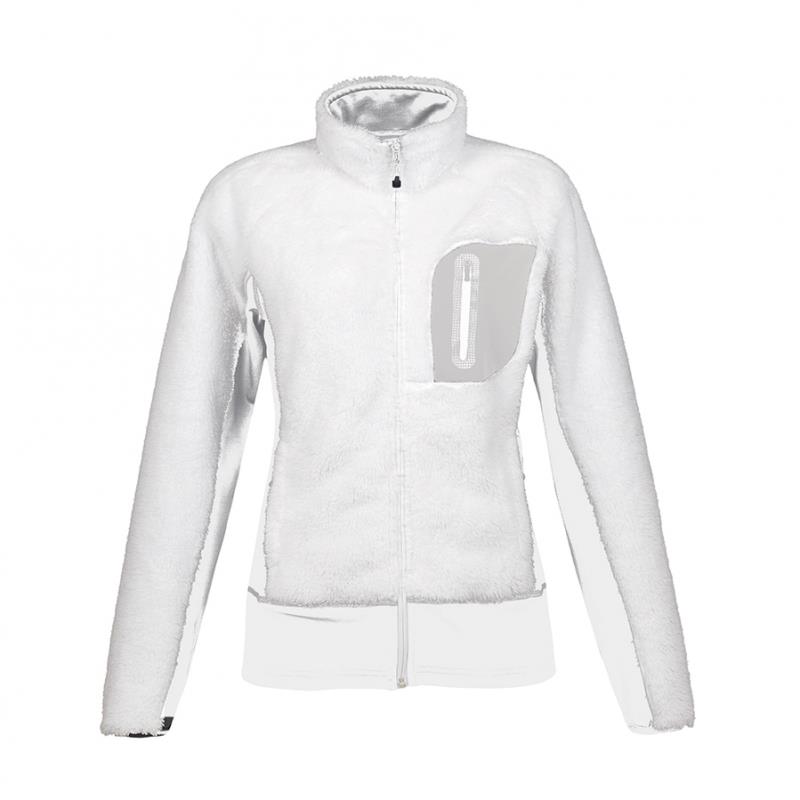 gilet polaire blanc femme