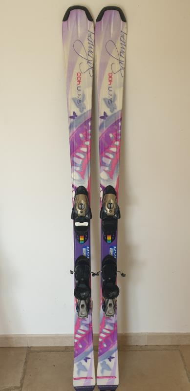 SKI D OCCASION FEMME SALOMON SIAM ROSE Skiokz