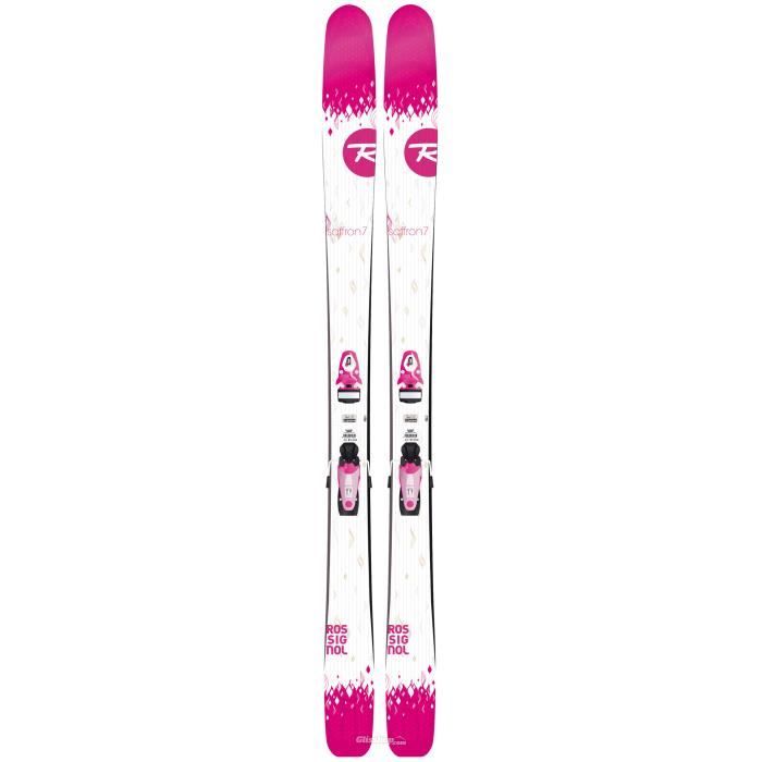 SKI NEUF FREERIDE FEMME ROSSIGNOL SAFFRON 7 FIXATION ROSSIGNOL