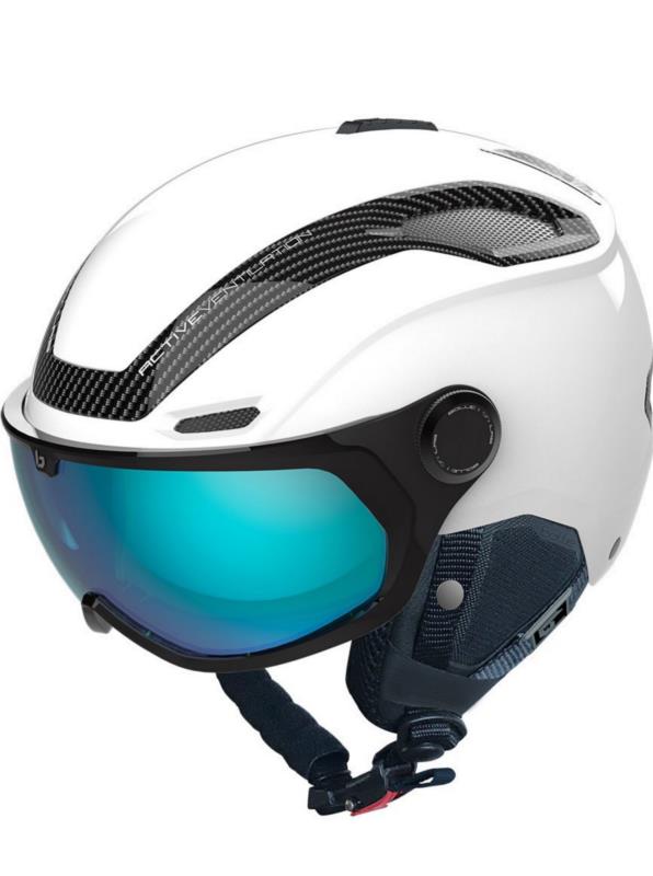 CASQUE DE SKI NEUF BOLLÉ V-LINE CARBON A VISIÈRE PHOTOCHROMIQUE