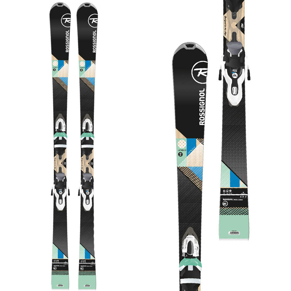 SKI NEUF FEMME ROSSIGNOL UNIQUE 2 FIXATION LOOK XELIUM Skiokz