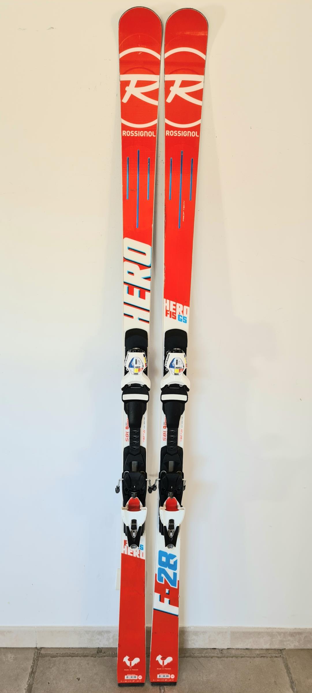 SKI D'OCCASION ROSSIGNOL HERO FIS GS F28 TEST 2018 + FIXATION