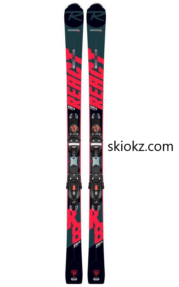 SKI NEUF ROSSIGNOL REACT 8 HP BASALT AN 2022 + FIXATION