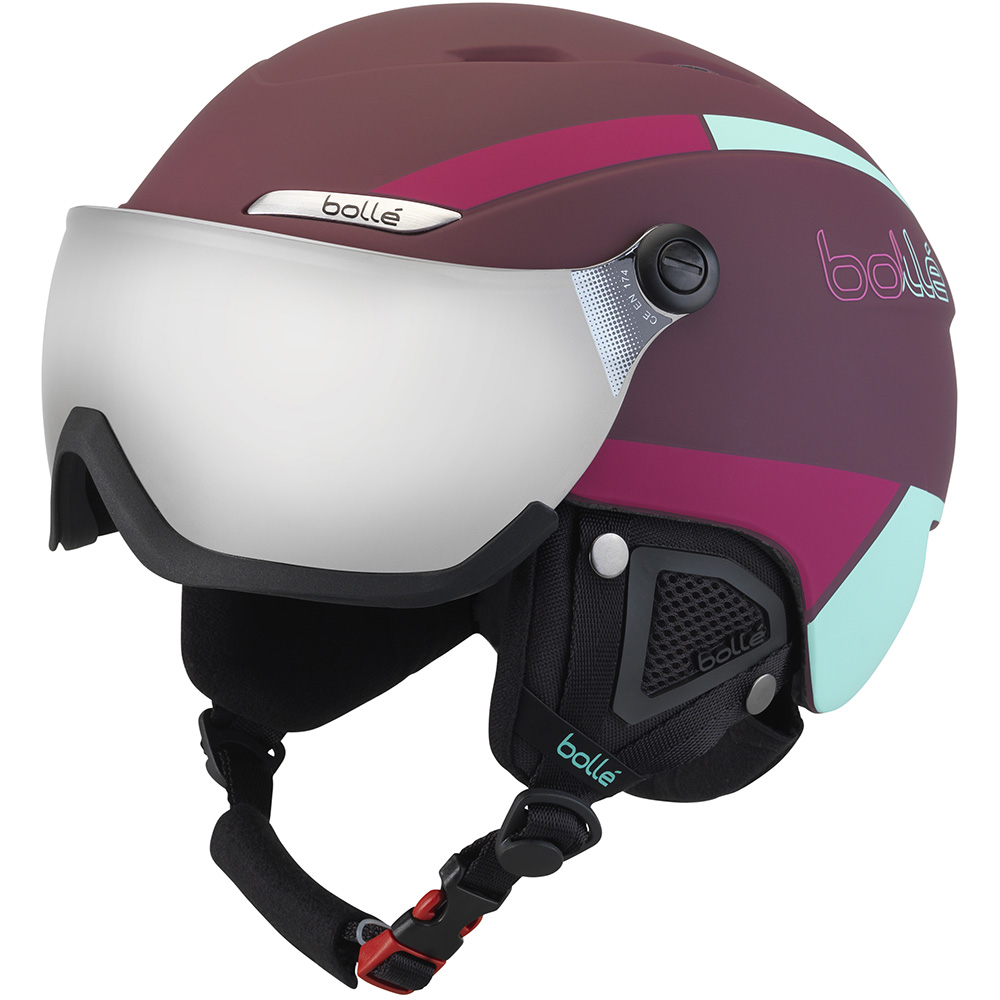 Casque ski femme léger avec visière et cagoule - Opti Ski